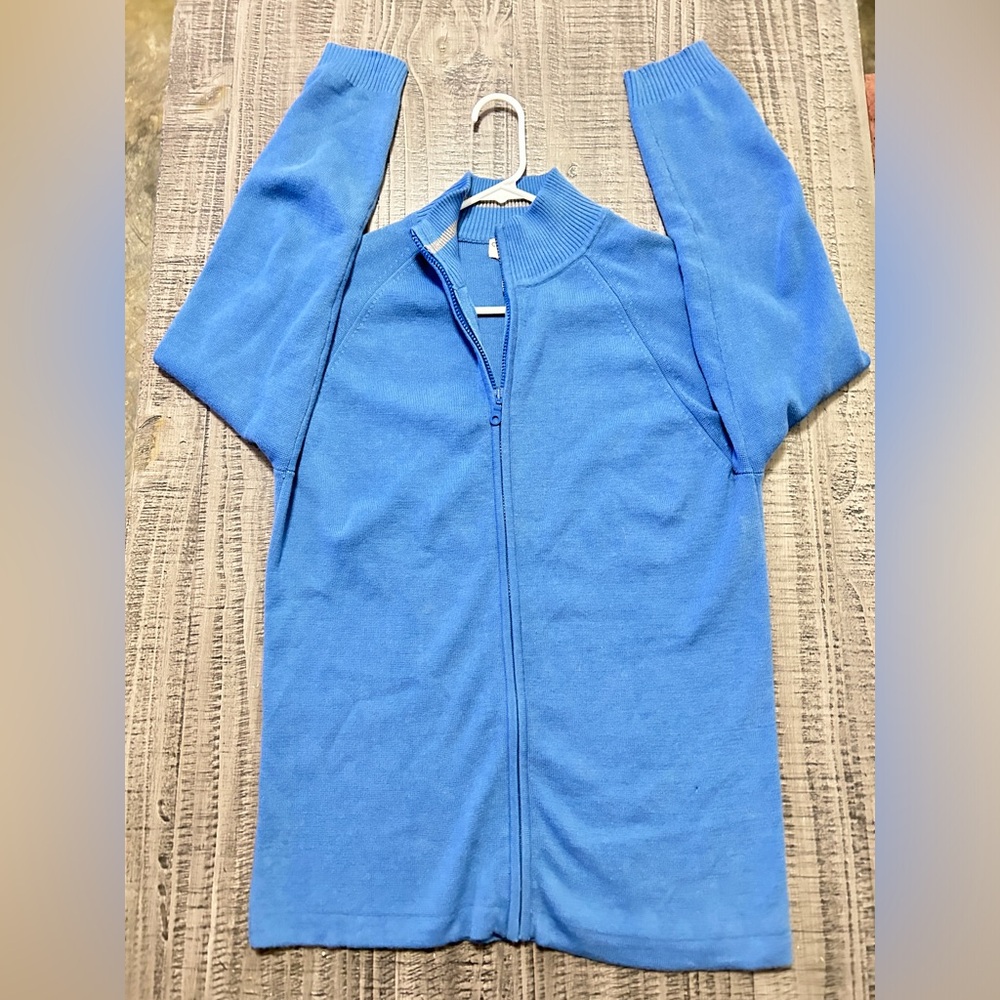 Worthington Men's Zip-Up Sweater in Blue